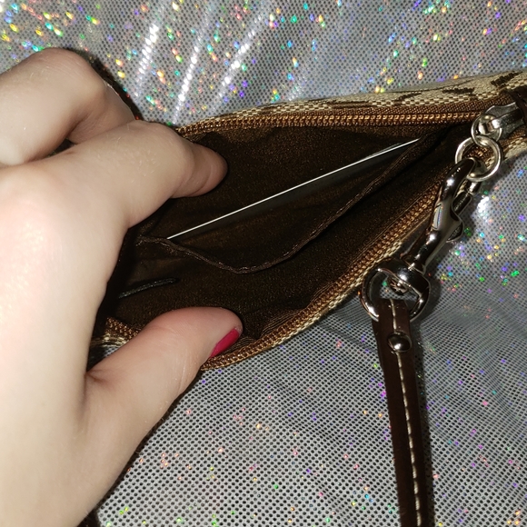 Coach Wristlet - Brown and Tan - Picture 2 of 3